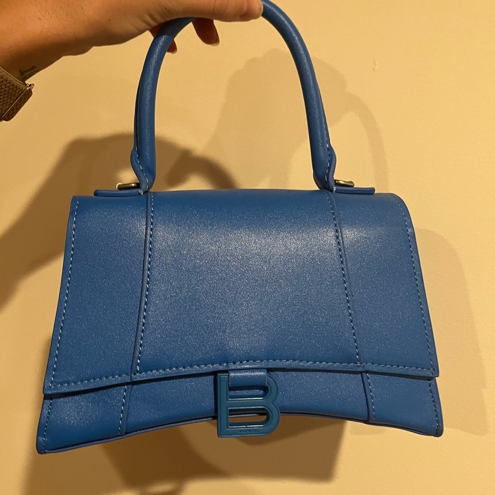 Blue Designer Purse Hourglass